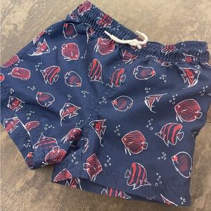Janie & Jack Boys 2T Fish Swim Shorts